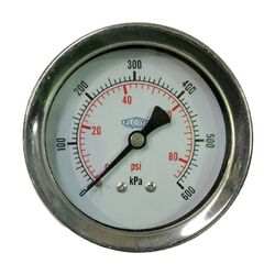 Floyd Pressure Gauge
63mm Dial - 600 kPa
(Rear Connection)