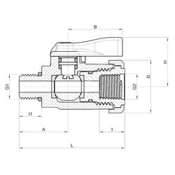 Georg Fischer GF Type 522 Laboratory Ball Valve BSP