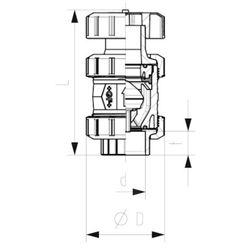 Georg Fischer GF Type 591 Vacuum Breaker Valve 15mm