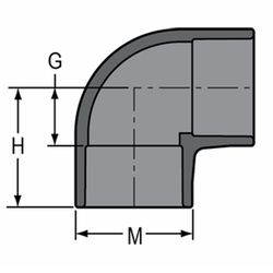 Georg Fischer PVC Elbow 90 100mm