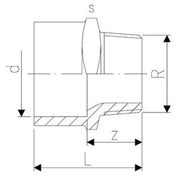 Georg Fischer PVC MI Adaptor BSP 15mm