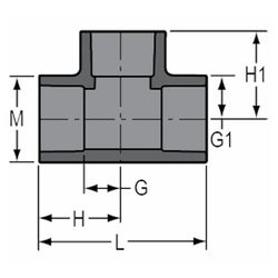 Georg Fischer PVC Tee 90 15mm