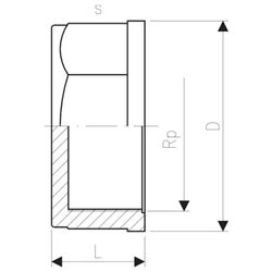 Georg Fischer PVC Threaded End Cap BSP 15mm