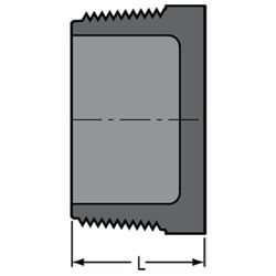 Georg Fischer PVC Threaded Plug NPT 100mm