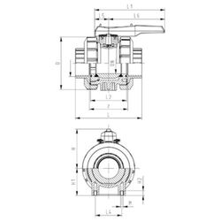 Georg Fischer PVC Type 546 Ball Valve 100mm