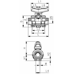 Georg Fischer PVC Type 546 Ball Valve 15mm