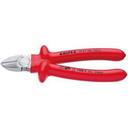 Knipex 70 07 180
Insulated Diagonal Cutters
180mm