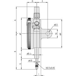 Mitutoyo Dial Indicator Metric 10mm 2046A