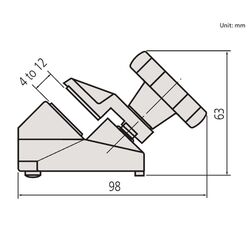 Mitutoyo Micrometer Stand Fixed 45 Angle 15610510