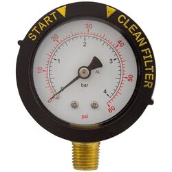 Pentair Pressure Gauge Adjustable Pointers Bottom Connection 190058