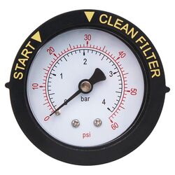 Pentair Pressure Gauge Adjustable Pointers Rear Connection 190059