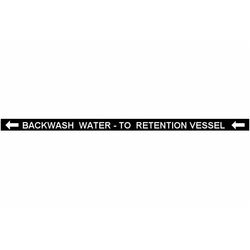 Pipe Label
Backwash Water To
Retention Vessel (Left)