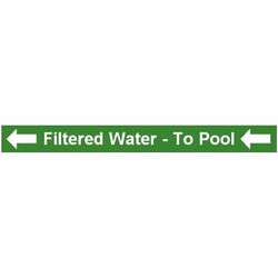 Pipe Label
Filtered Water To Pool
(Left)