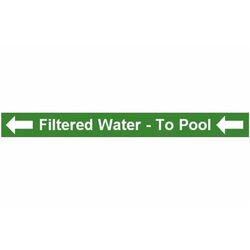 Pipe Label Filtered Water To Pool Left