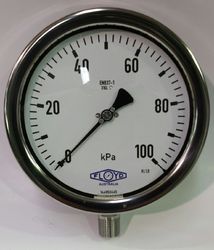 Floyd H-Duty Pressure Gauge
160mm Dial - 100 kPa
(Bottom Connection)