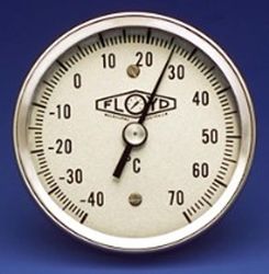 Floyd Temperature Gauge
80mm Dial - 0/50°C
Stainless Steel (Bottom Stem)