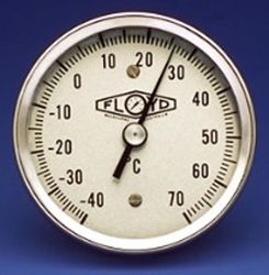 Floyd Temperature Gauge
80mm Dial - 0/50°C
Stainless Steel (Bottom Stem)