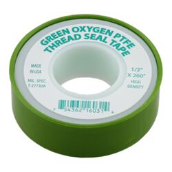 Thread Sealing Tape - Oxygen
(Teflon / PTFE) - Green
12mm x 10m