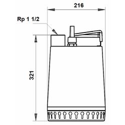 Unilift AP12 Submersible Pump 04kW