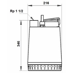 Unilift AP12 Submersible Pump 08kW