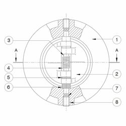 Wafer Duo Check Valve Cast Iron 100mm