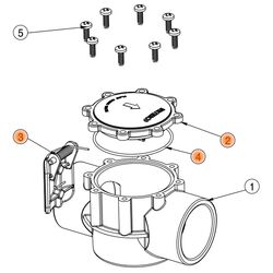 Waterco Flow Check Valve Lid Flap ORing 14876